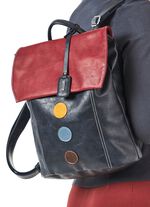 Rieker, Rucksack, Damen, mit bunten Applikationen MARINE-BORDEAUX